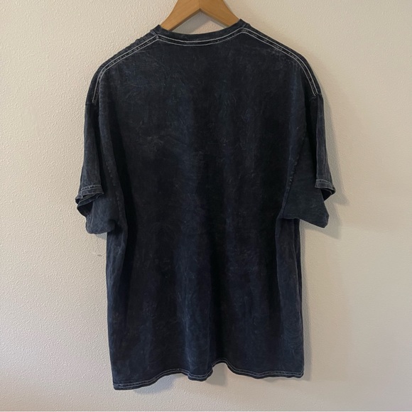 Pink Floyd Junk Food The Dark Side of the Moon Black Acid Wash Tee NWOT-XL - Picture 2 of 8